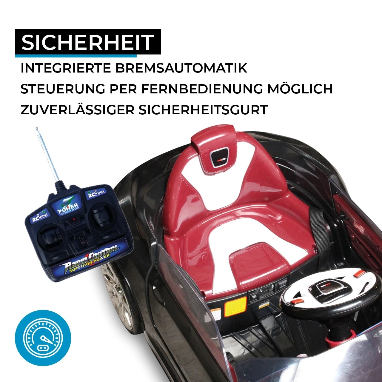 Elektroauto Spyder A228 In Schwarz 7 Elektroauto Spyder A228 In Schwarz – Bild 7