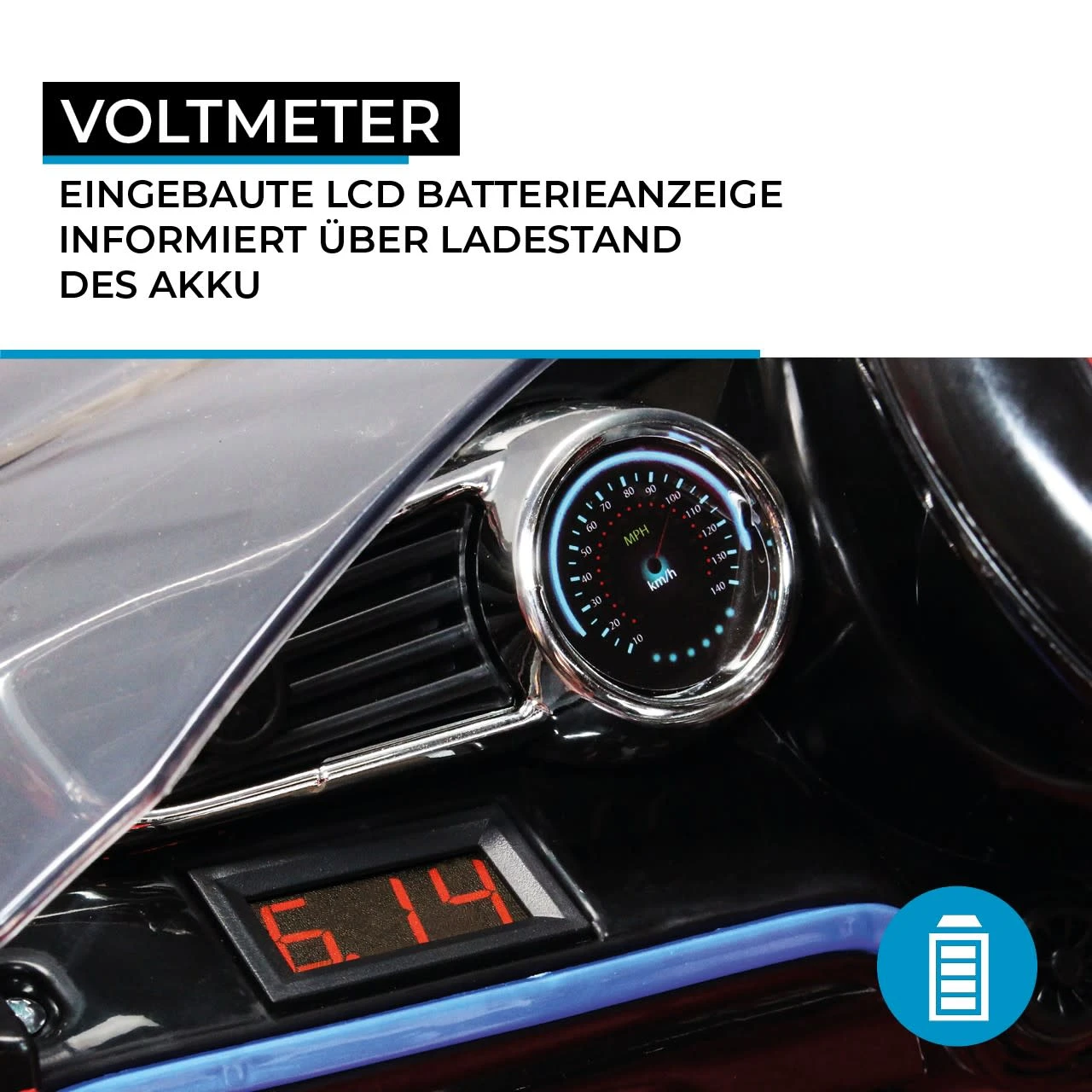 Elektroauto Spyder A228 In Schwarz 8 Elektroauto Spyder A228 In Schwarz – Bild 8
