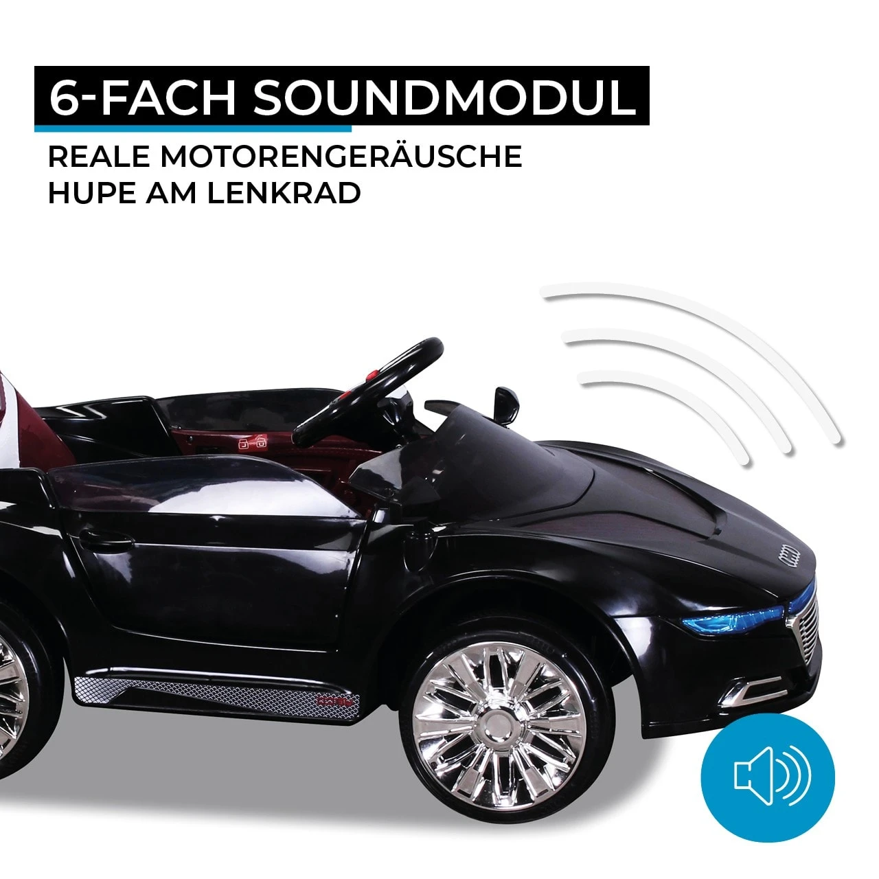 Elektroauto Spyder A228 In Schwarz 9 Elektroauto Spyder A228 In Schwarz – Bild 9