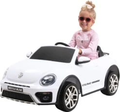 Elektroauto VW Beetle In Weiß