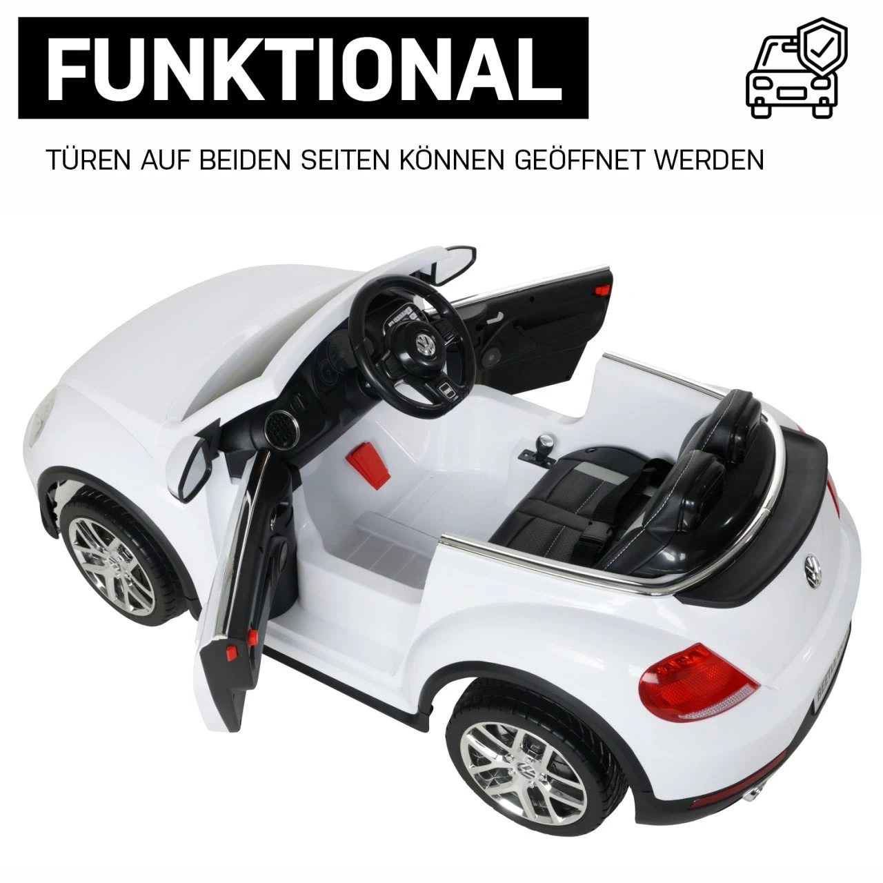 Elektroauto VW Beetle In Weiß 6 Elektroauto VW Beetle In Weiß – Bild 6