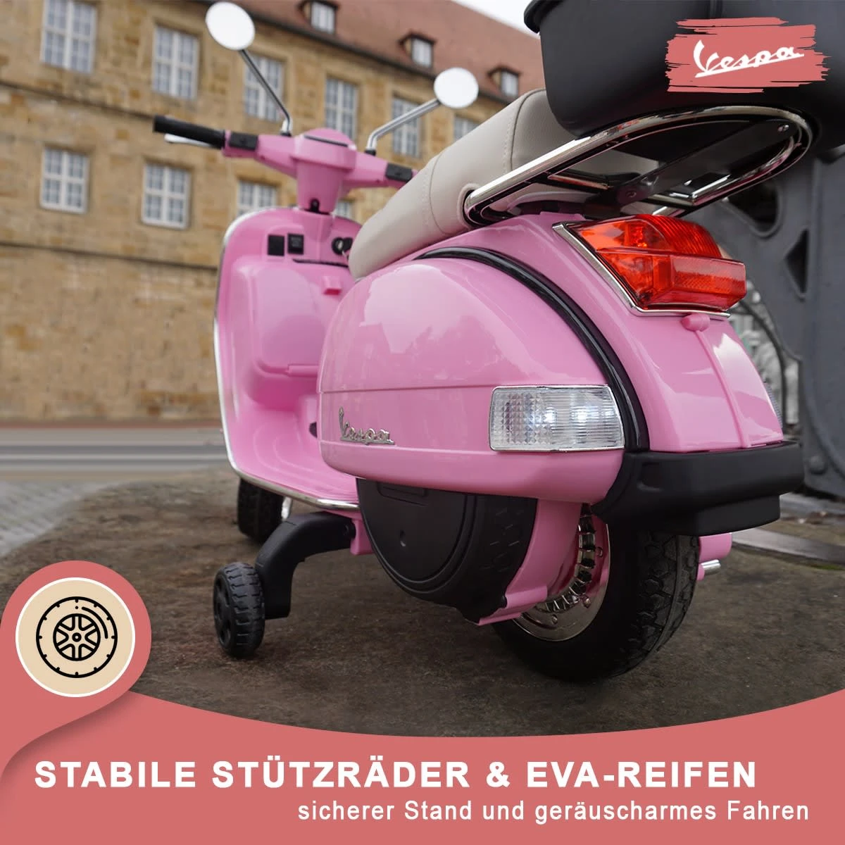Elektroroller Vespa PX150 In Pink 7 Elektroroller Vespa PX150 In Pink – Bild 7