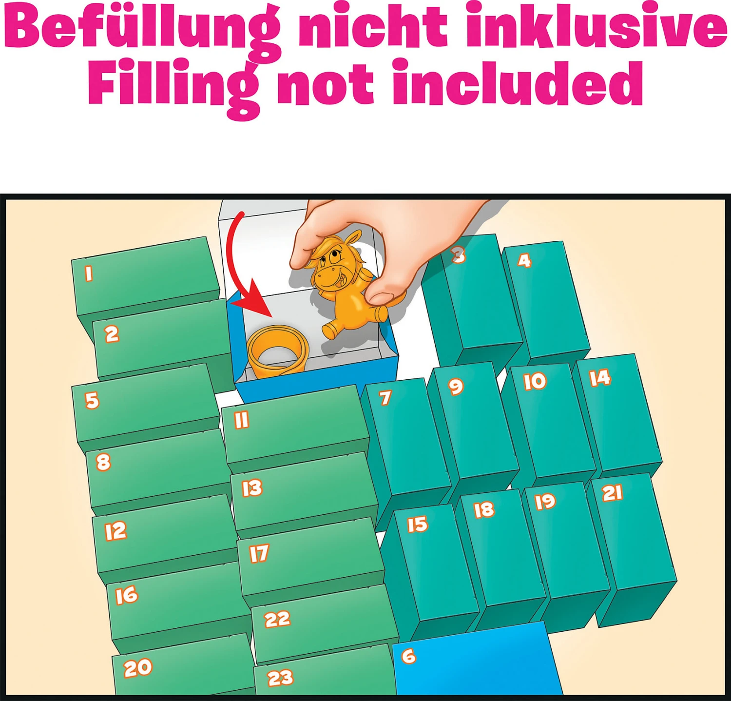 Adventskalender Zum Befüllen Regenbogen Meerjungfrau 33 X 29,5 X 7,6 Cm 6 Adventskalender Zum Befüllen Regenbogen Meerjungfrau 33 X 29,5 X 7,6 Cm – Bild 6