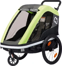 Hamax Fahrradanhänger AVENIDA Zweisitzer (incl. Bicycle Arm & Stroller Wheel)