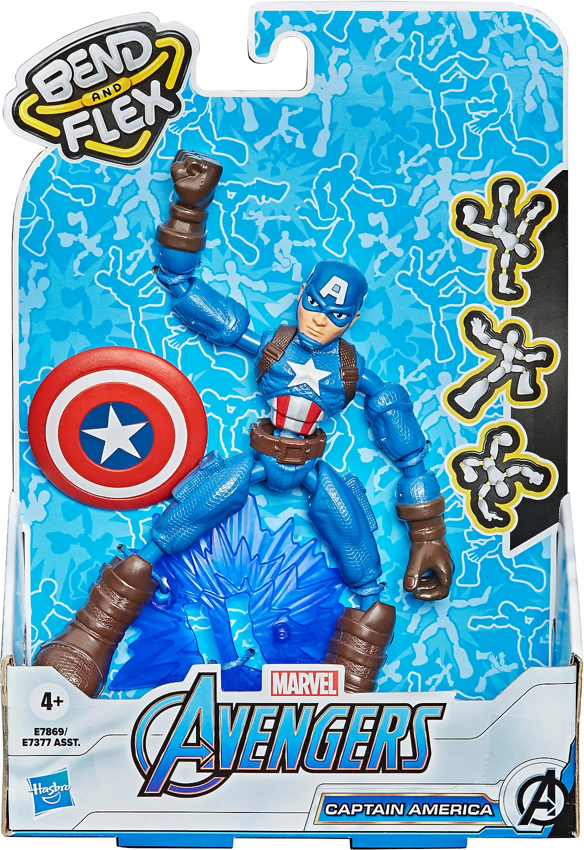 Hasbro Marvel Avengers Bend And Flex Captain America 2 Hasbro Marvel Avengers Bend And Flex Captain America – Bild 2