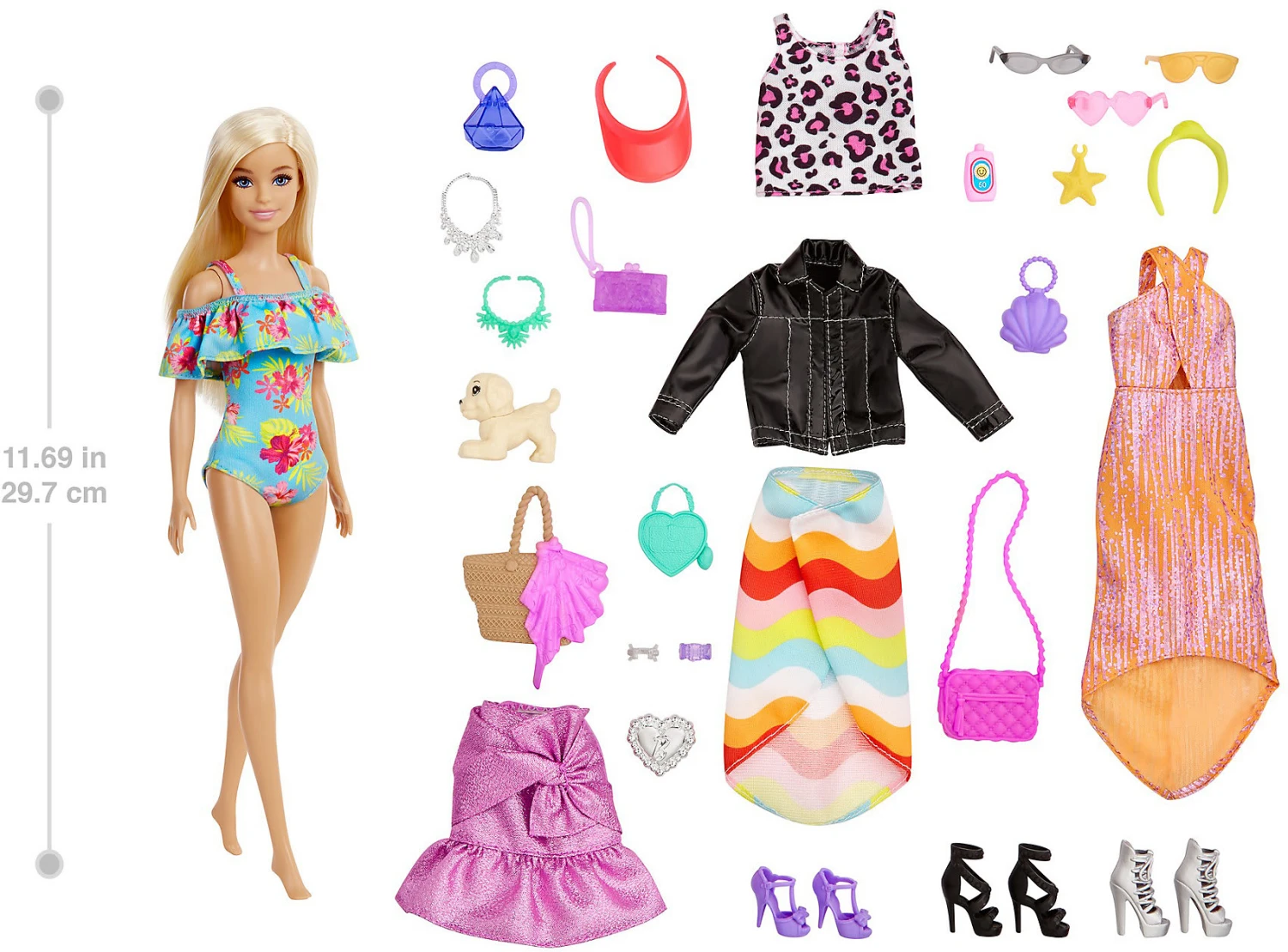 MATTEL Barbie Adventskalender 2022 Inkl. Puppe (blond), Zubehör 9 MATTEL Barbie Adventskalender 2022 Inkl. Puppe (blond), Zubehör – Bild 9