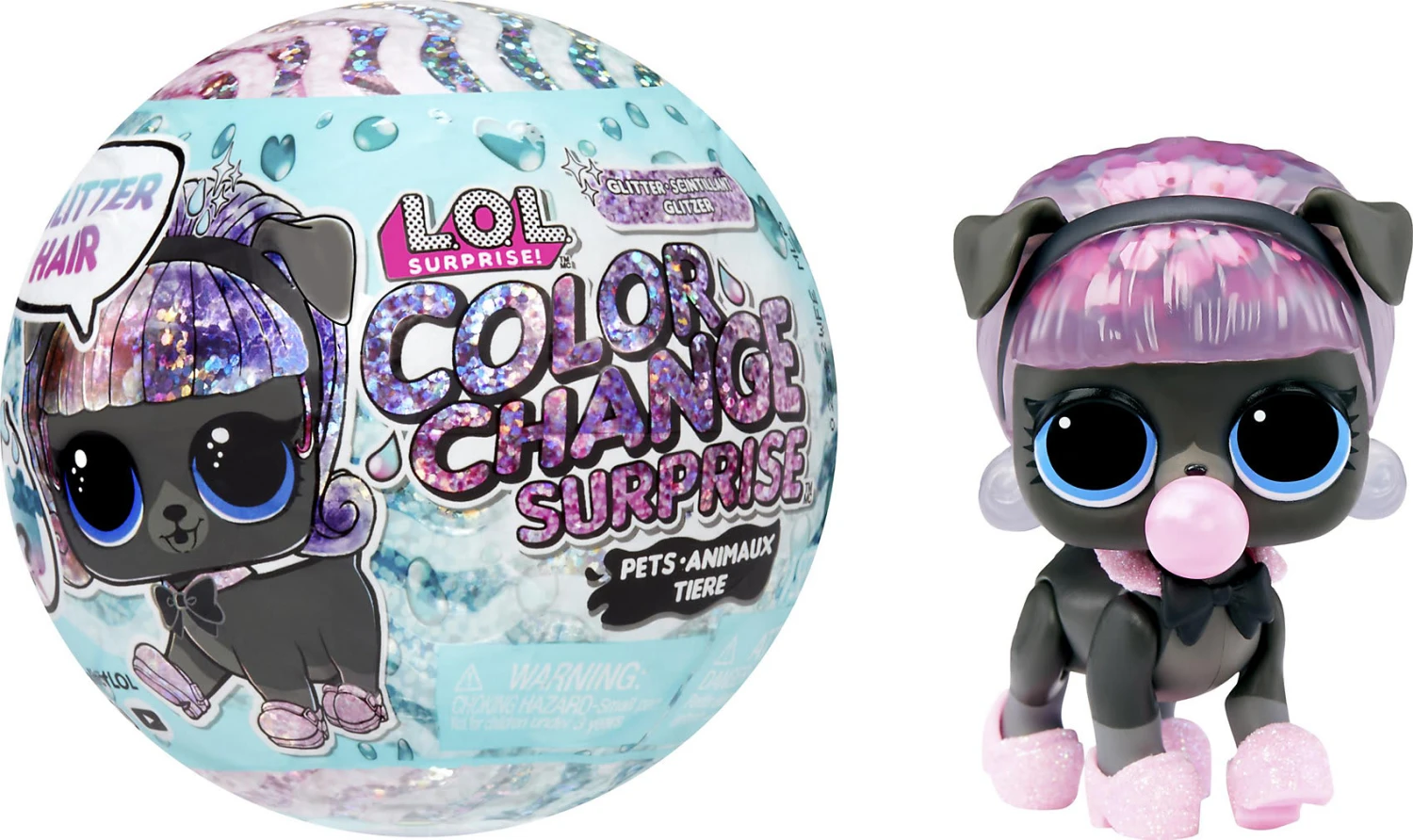 MGA L.O.L. Glitter Color Change Pets, Sortiert 1 MGA L.O.L. Glitter Color Change Pets, Sortiert