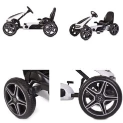 Kinder Gokart Mercedes-Benz In Weiß -Spielzeugladen moni kinder gokart mercedes benz in weiss 5