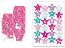 Alternative view of Adventskalender Kisten Bedruckt - Einhorn