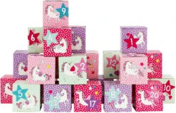 Adventskalender Kisten Bedruckt - Einhorn