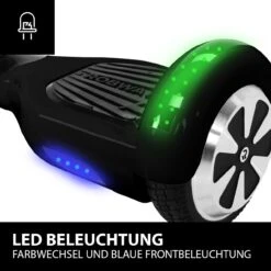 Hoverboard W1 In Schwarz -Spielzeugladen robway hoverboard w1 in schwarz 7