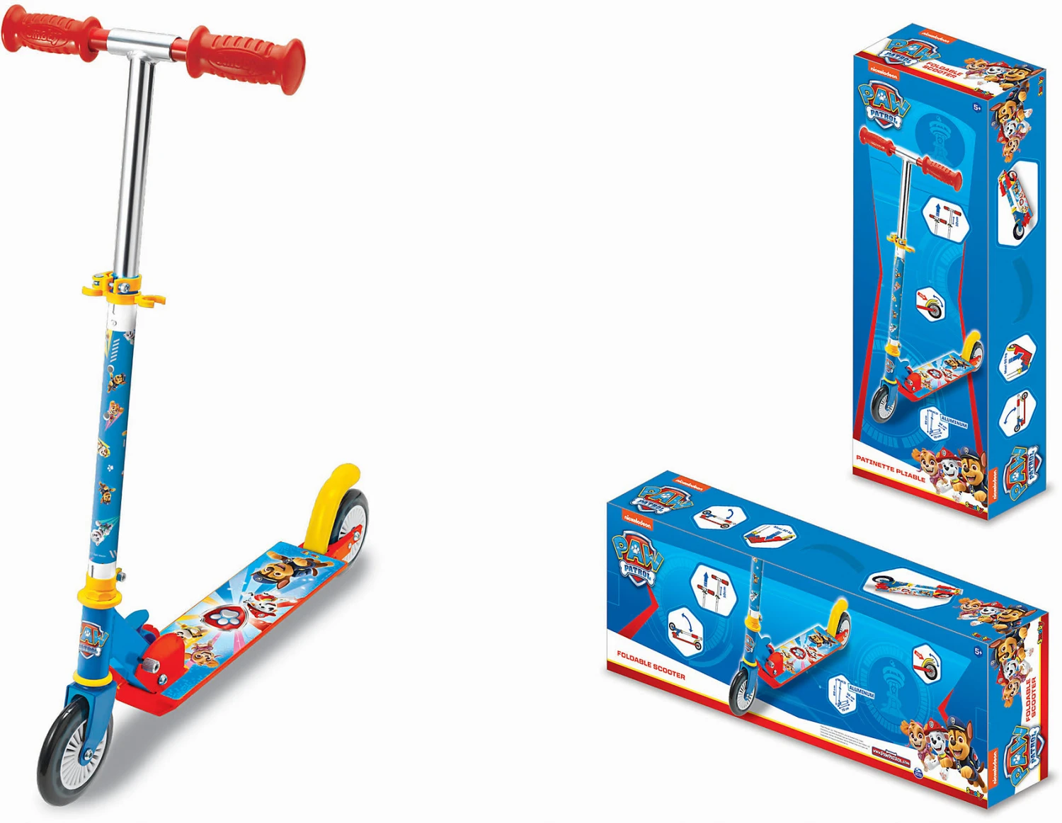 SMOBY Paw Patrol Roller Mit Bremse, Klappbar 1 SMOBY Paw Patrol Roller Mit Bremse, Klappbar
