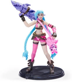 Alternative view of SPIN MASTER League Of Legends - 10cm Jinx Actionfigur Mit 2 Waffen (Gräte & Peng-Peng)...