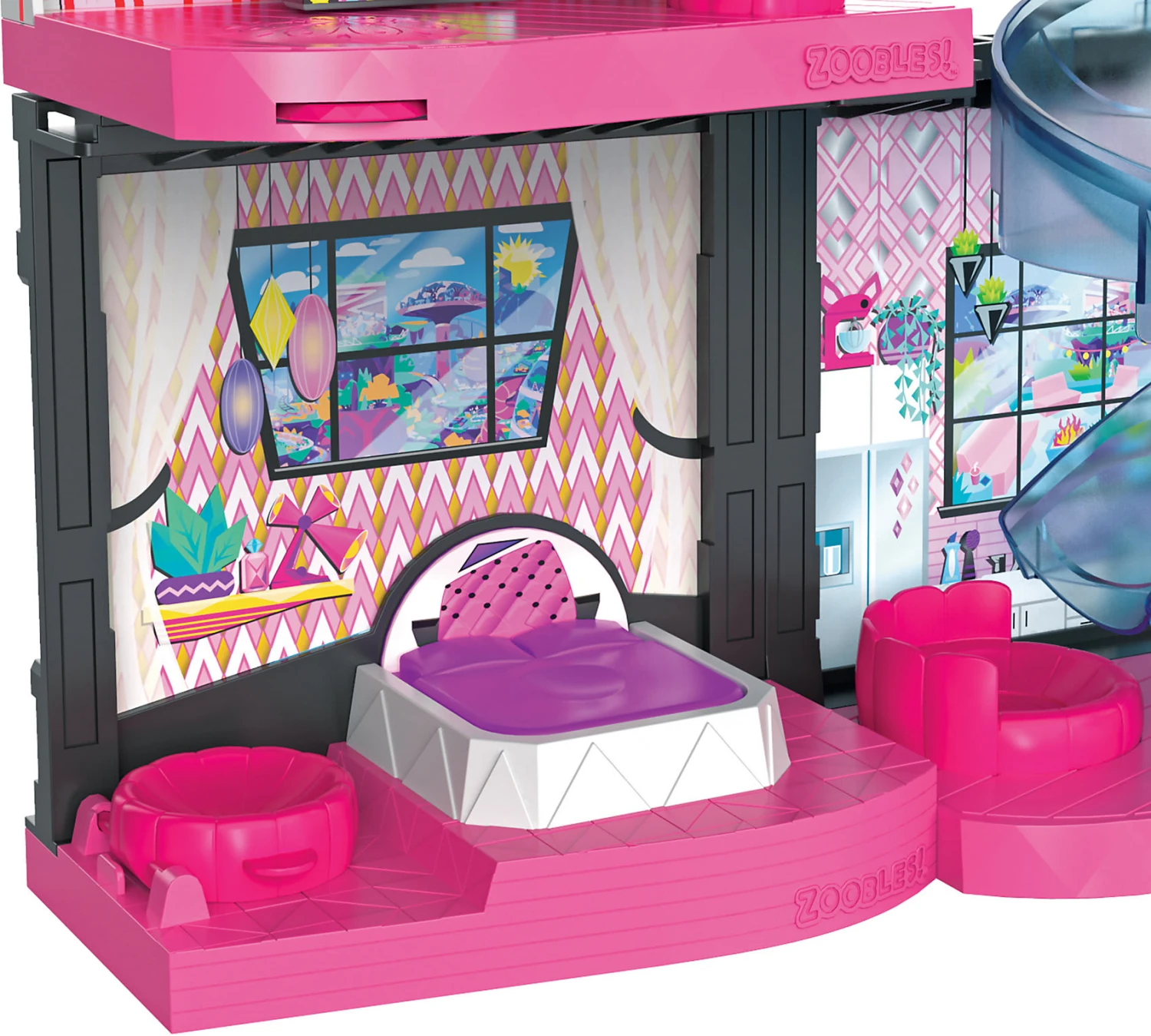 SPIN MASTER Zoobles Magic Mansion Traumhaus Zum Verwandeln Mit 6 Zimmern, Rutsche 7 SPIN MASTER Zoobles Magic Mansion Traumhaus Zum Verwandeln Mit 6 Zimmern, Rutsche – Bild 7
